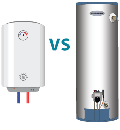 Tank vs tankless water heaters