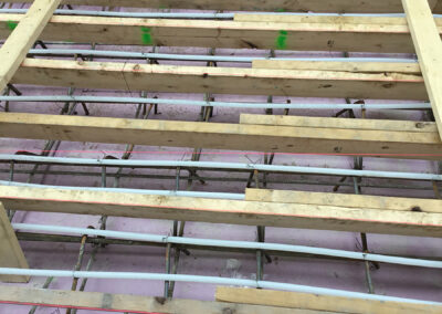 Boston University Goldman Dental School ice melt piping on staires